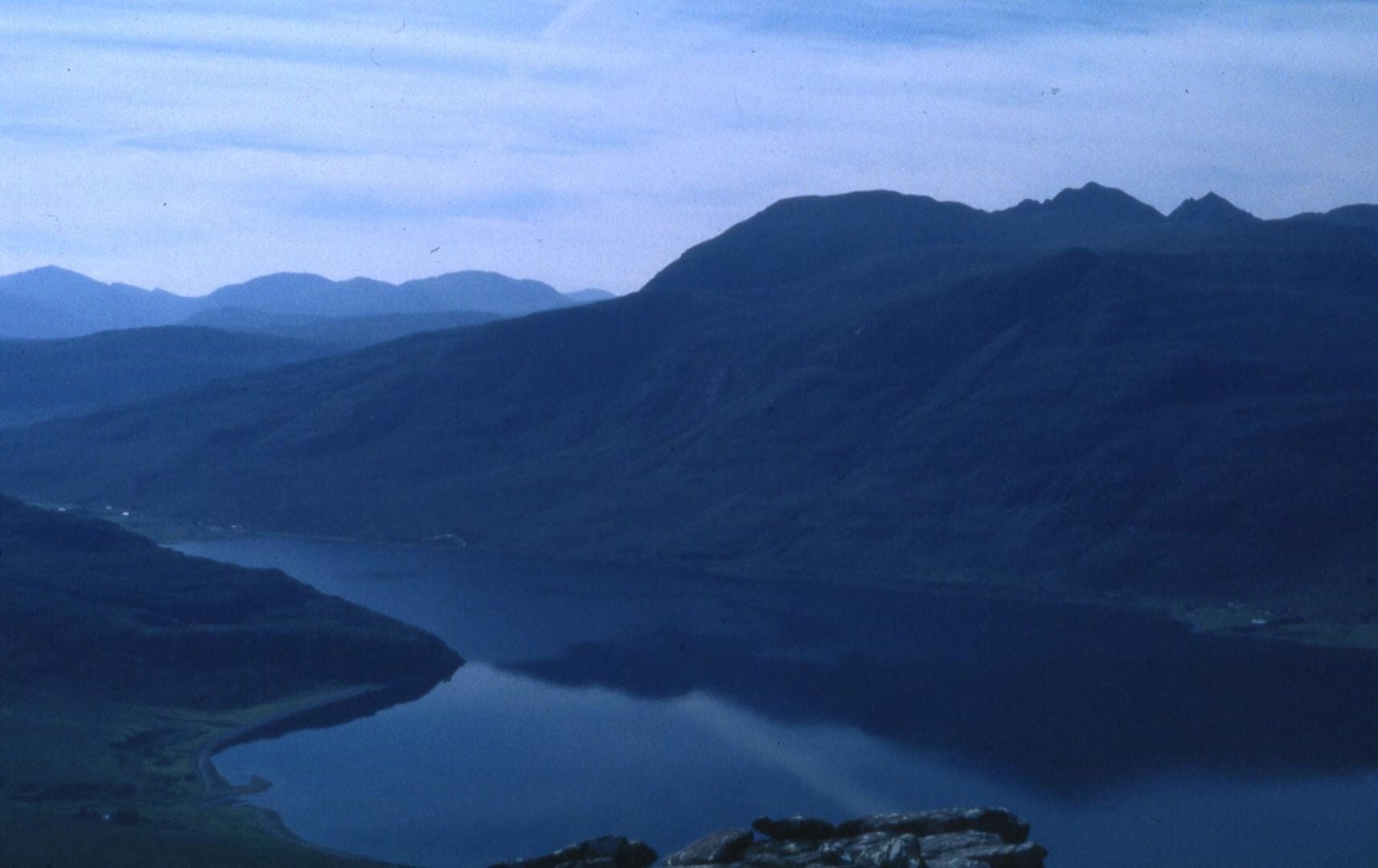 badrallach lake and mountain view