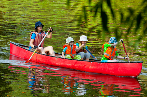 canoeing on the river wye