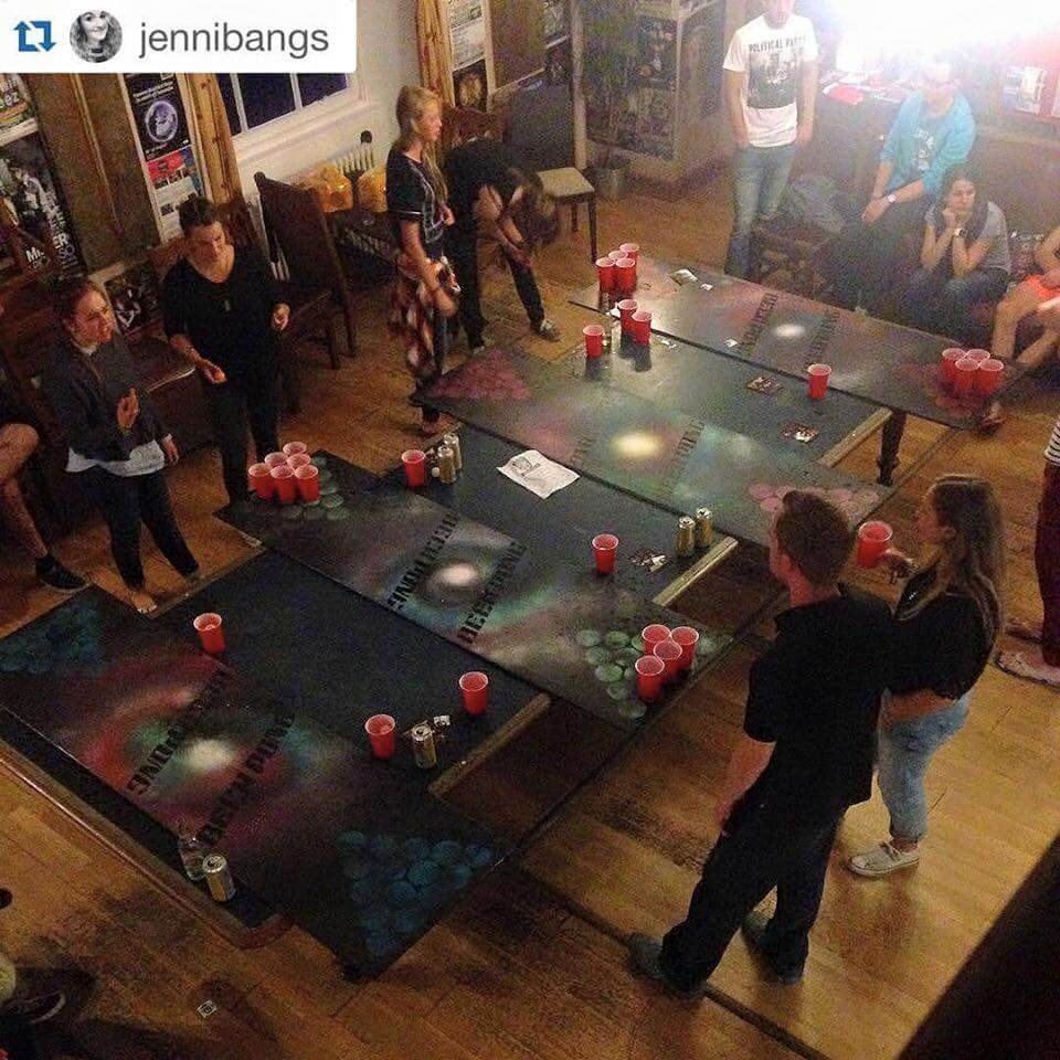 beer pong at castle rock