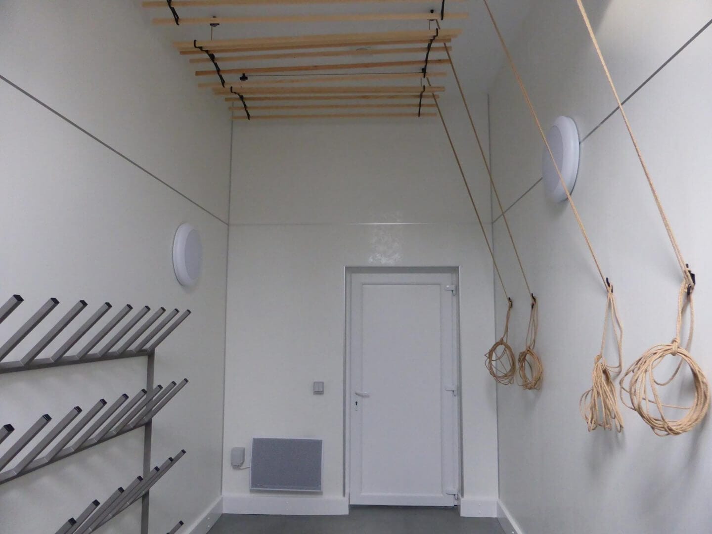 new drying room at Saddle Mountain Hoste