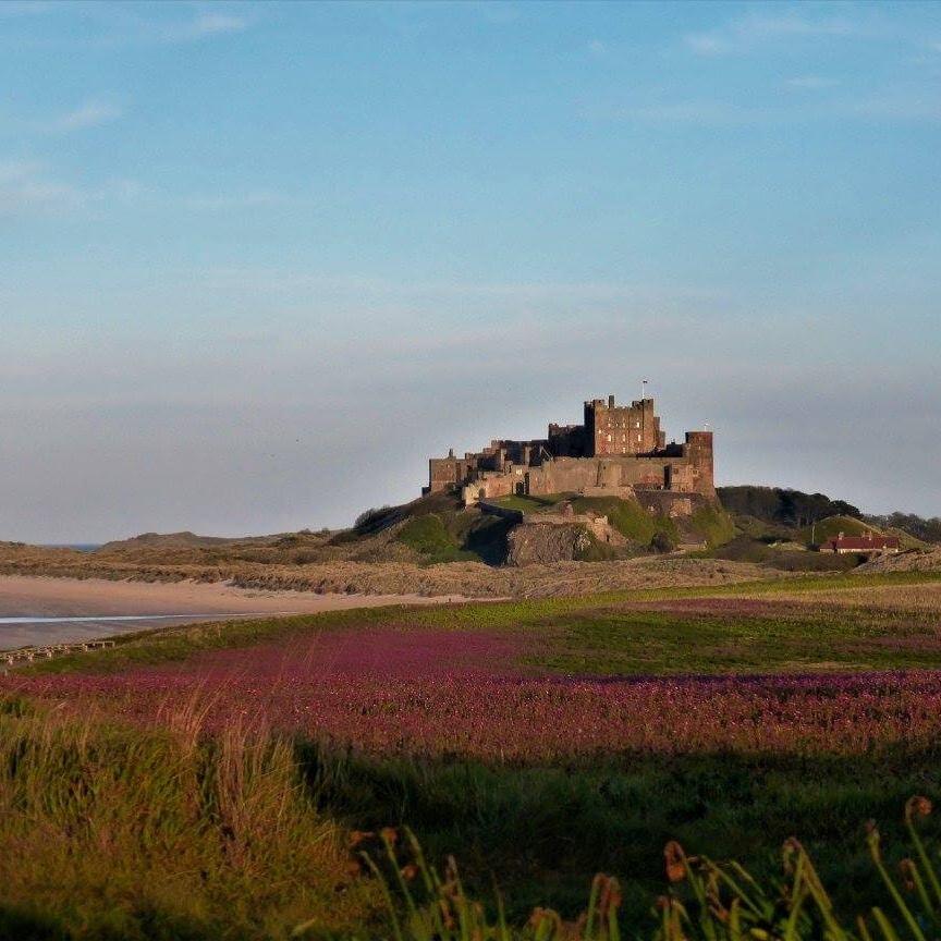 Bamburgh Castle Northumberland near Bluebell Farm Bunkhouse