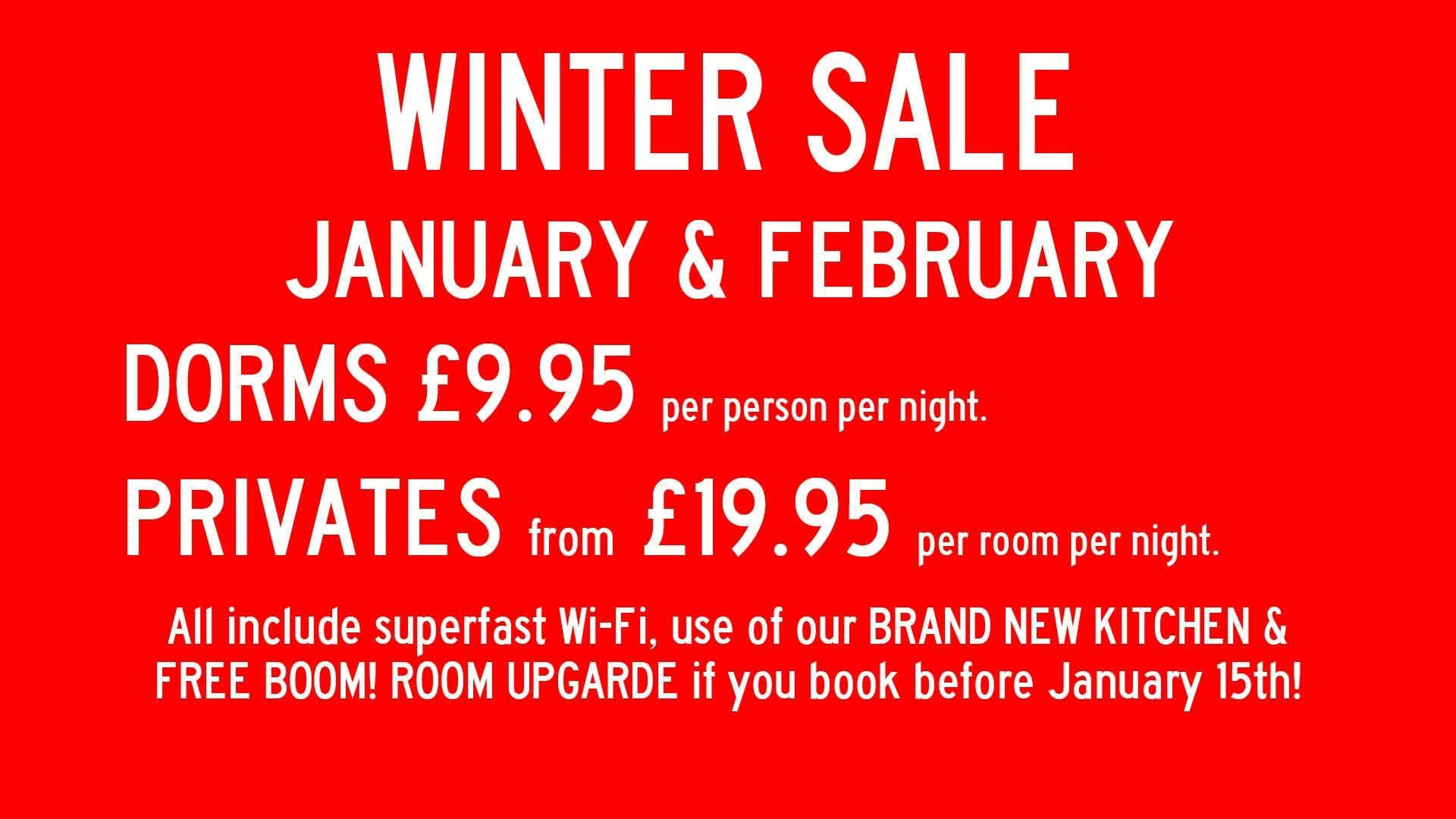 Euro Hostel Glasgow winter offer