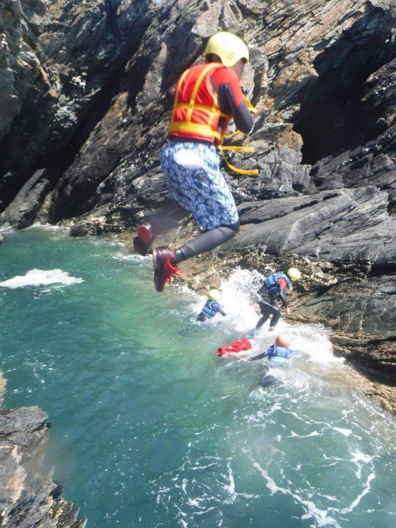 Coastering at Pentre Bach Hostel