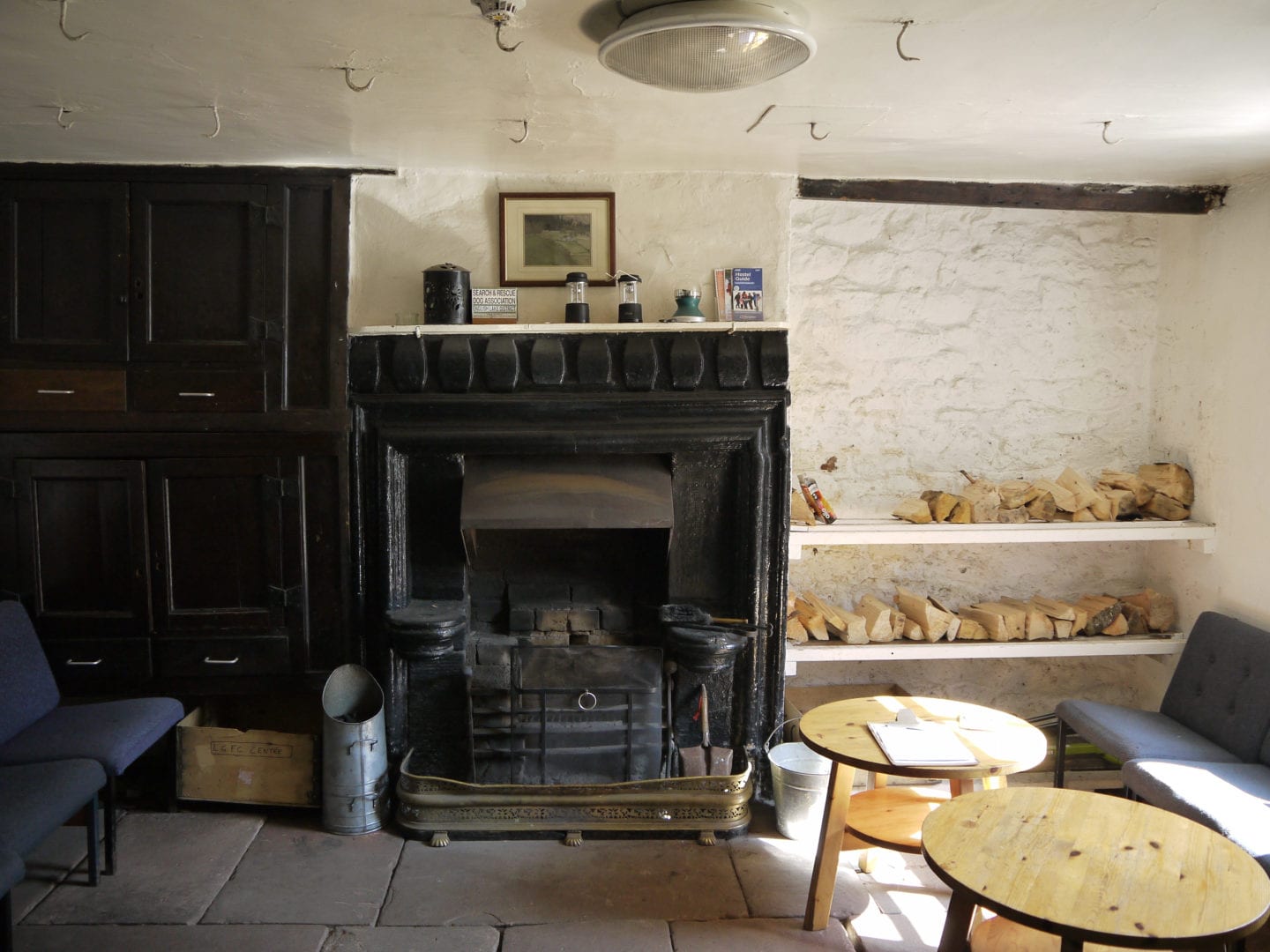 OPen fires at Low gillerthwaite hostel