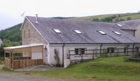 gilfach wen barn group accommodation in Brechfa Forrest