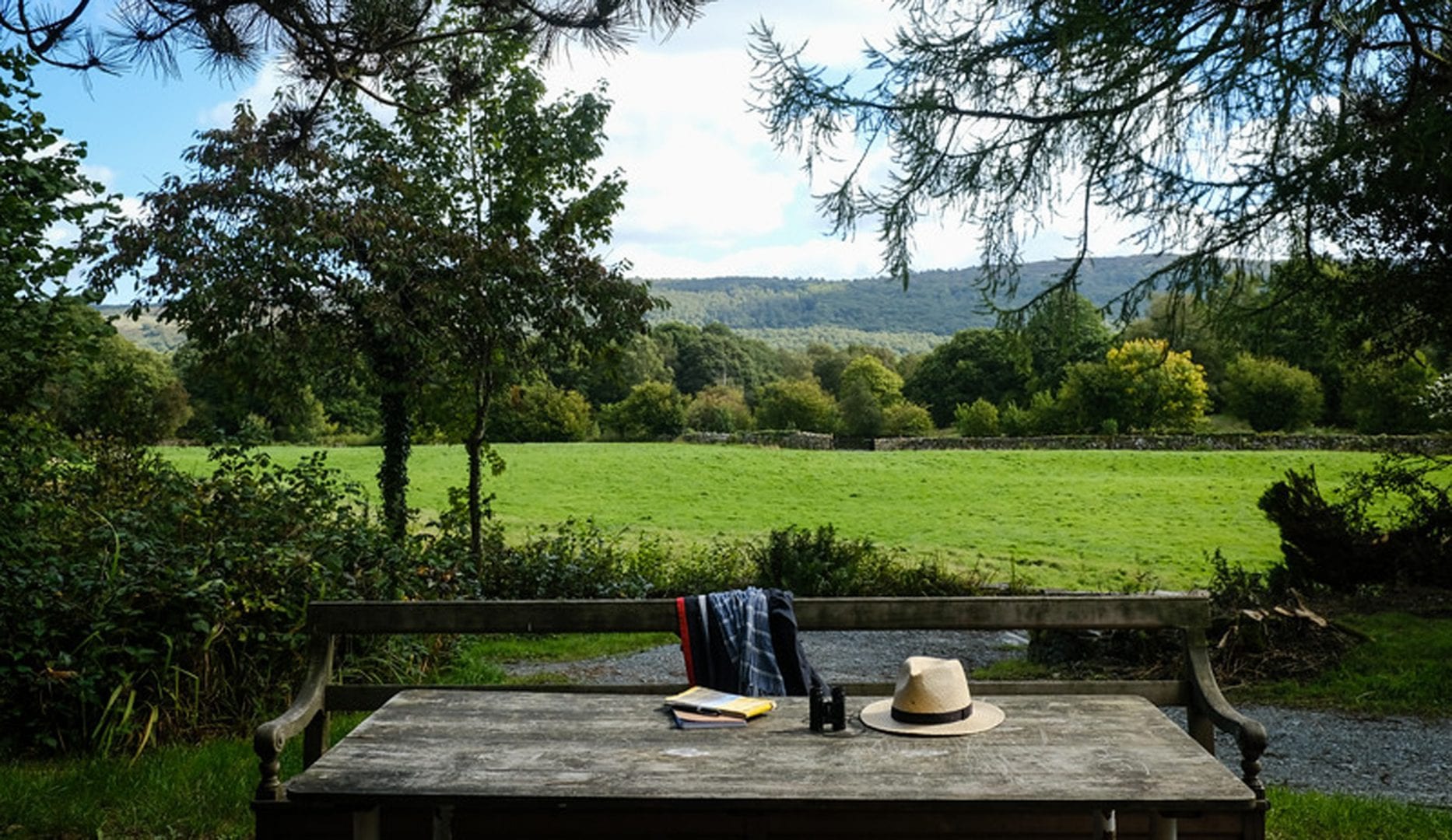 The view from Hostel accommodation at Rookhow Centre, near Ulverston, Lake District