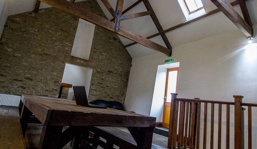 inside carrs farm bunkbarn in Weardale