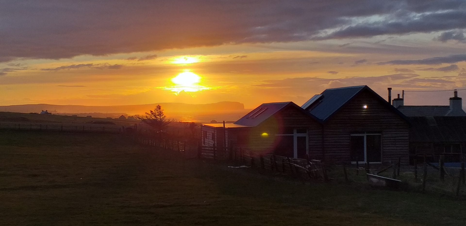 Sunset over Dunnet Head taken from Highland Haven