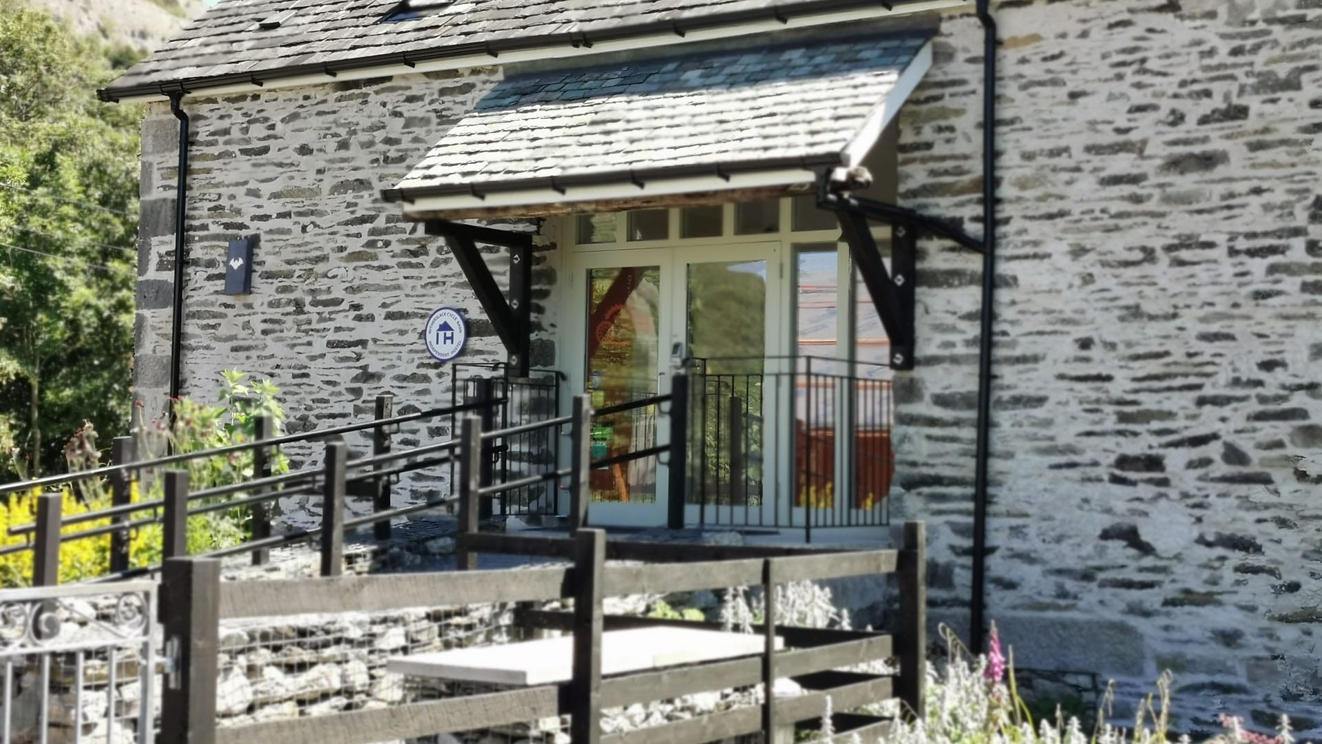 Witherslack Cycle Barn porch