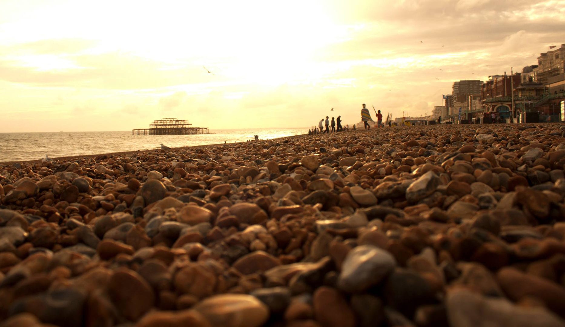 Brighton pier and beach