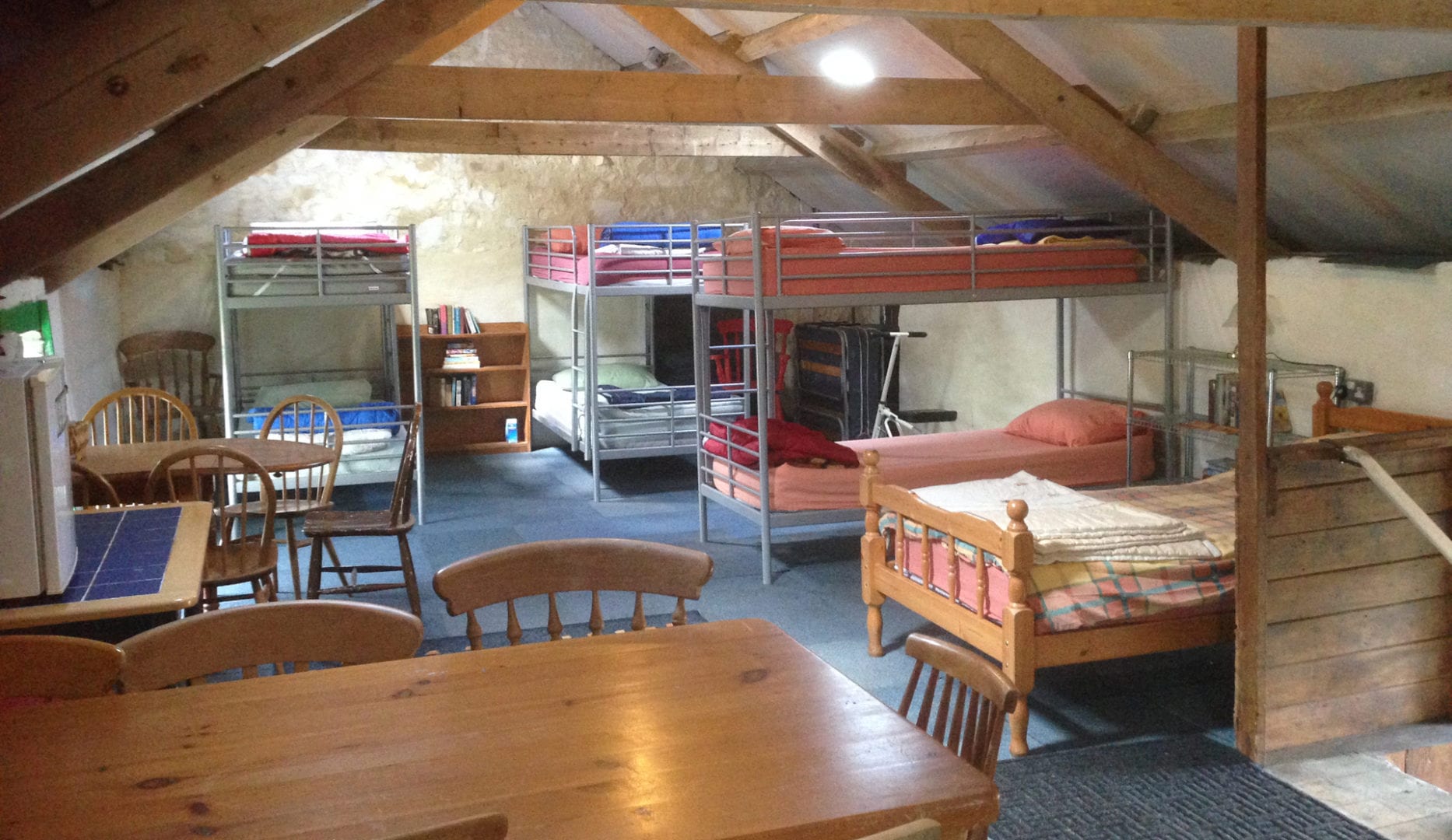 Greencarts Barn. The interior