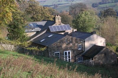 Solar panels at Ninebanks Hostel