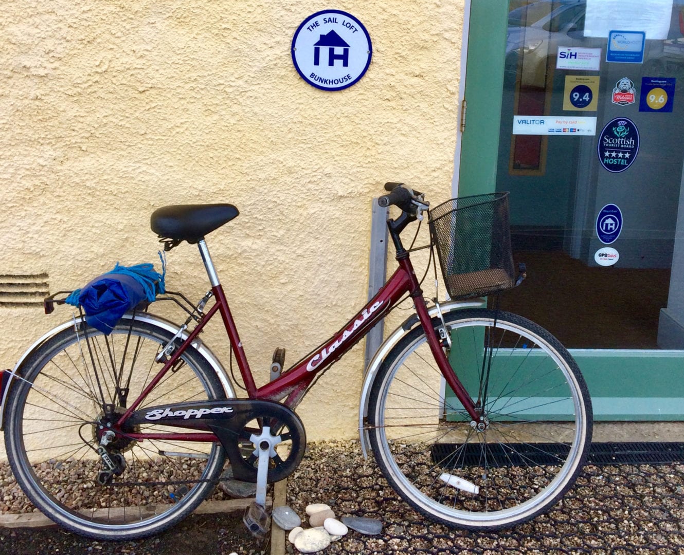 bike at The Sail Loft Hostel at Portsoy