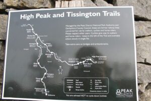 map of tissington trail and high peak trail