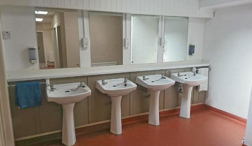 washrooms at Dale Fort on the Pembrokeshire Coast