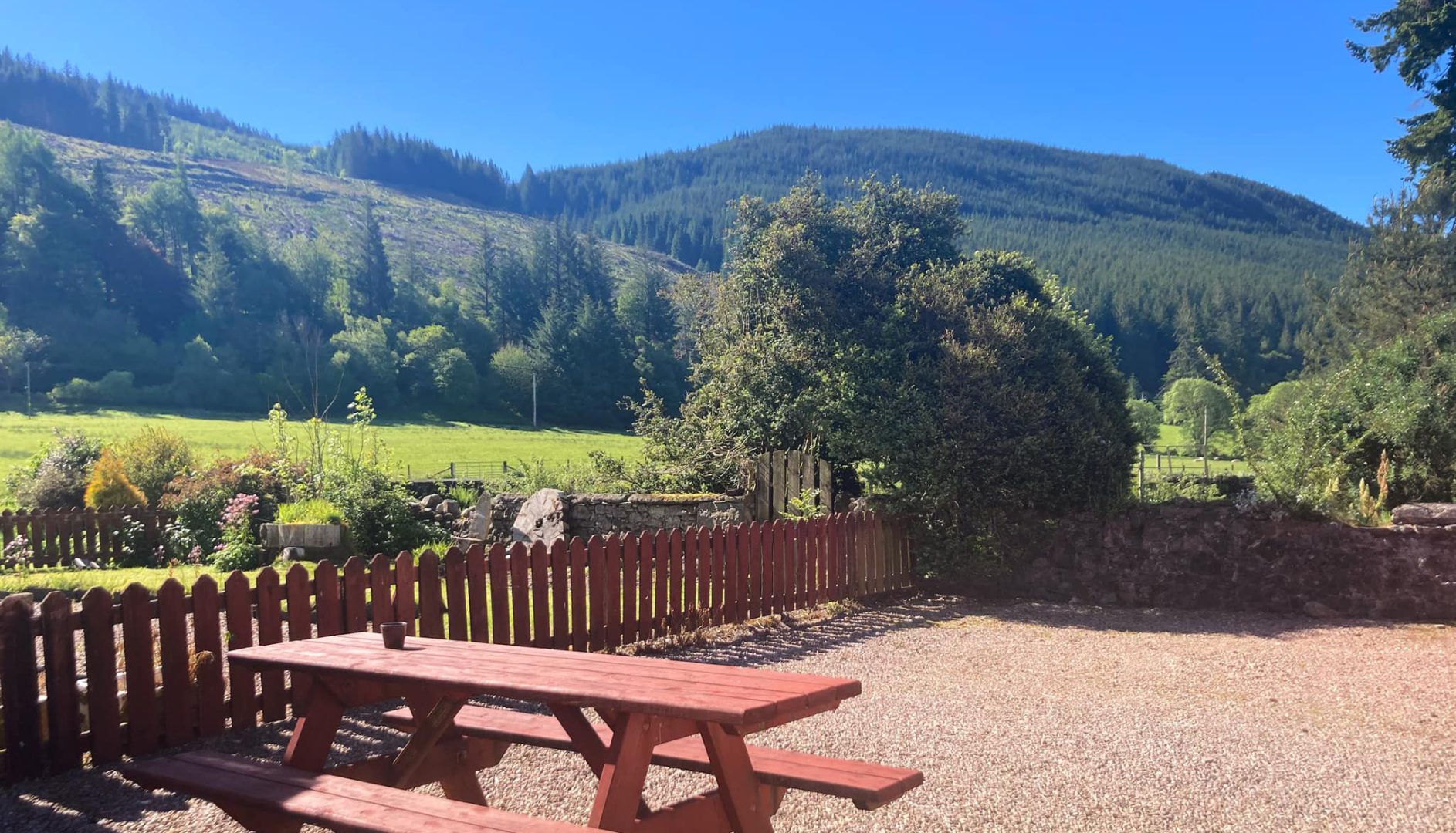 View from the picnic tables