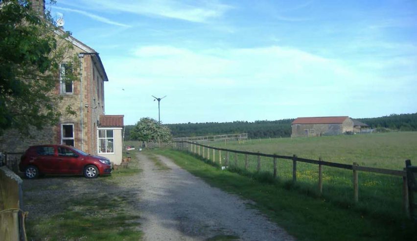 Drive past the farm house