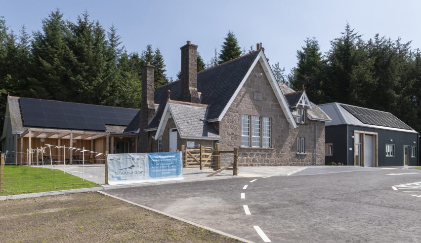 exterior of Sir Arthur Grant Outdoor Centre in aberdeenshire