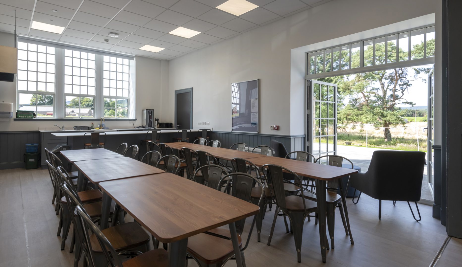 dining room at Sir Arthur Grant Outdoor Centre in aberdeenshire