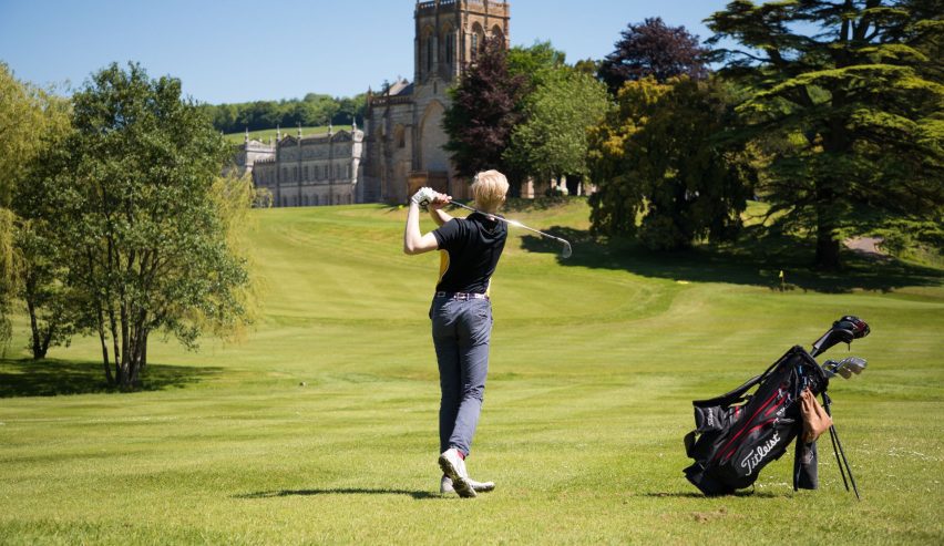 The school's 9 hole golf course