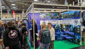 Independent Hostel stand at the 2025 Nat Outdoor Expo