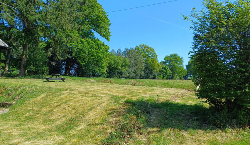 Camping field at jordans hostel