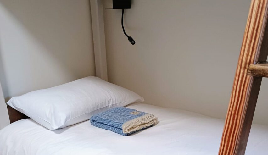 bed in St.Michael's Lodge hostel in swaledale