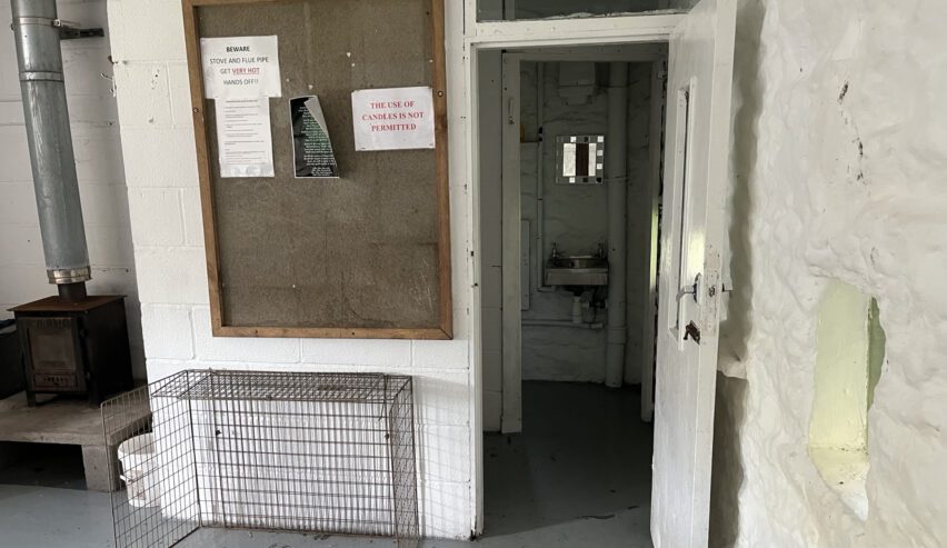 Downham camping barn toliet