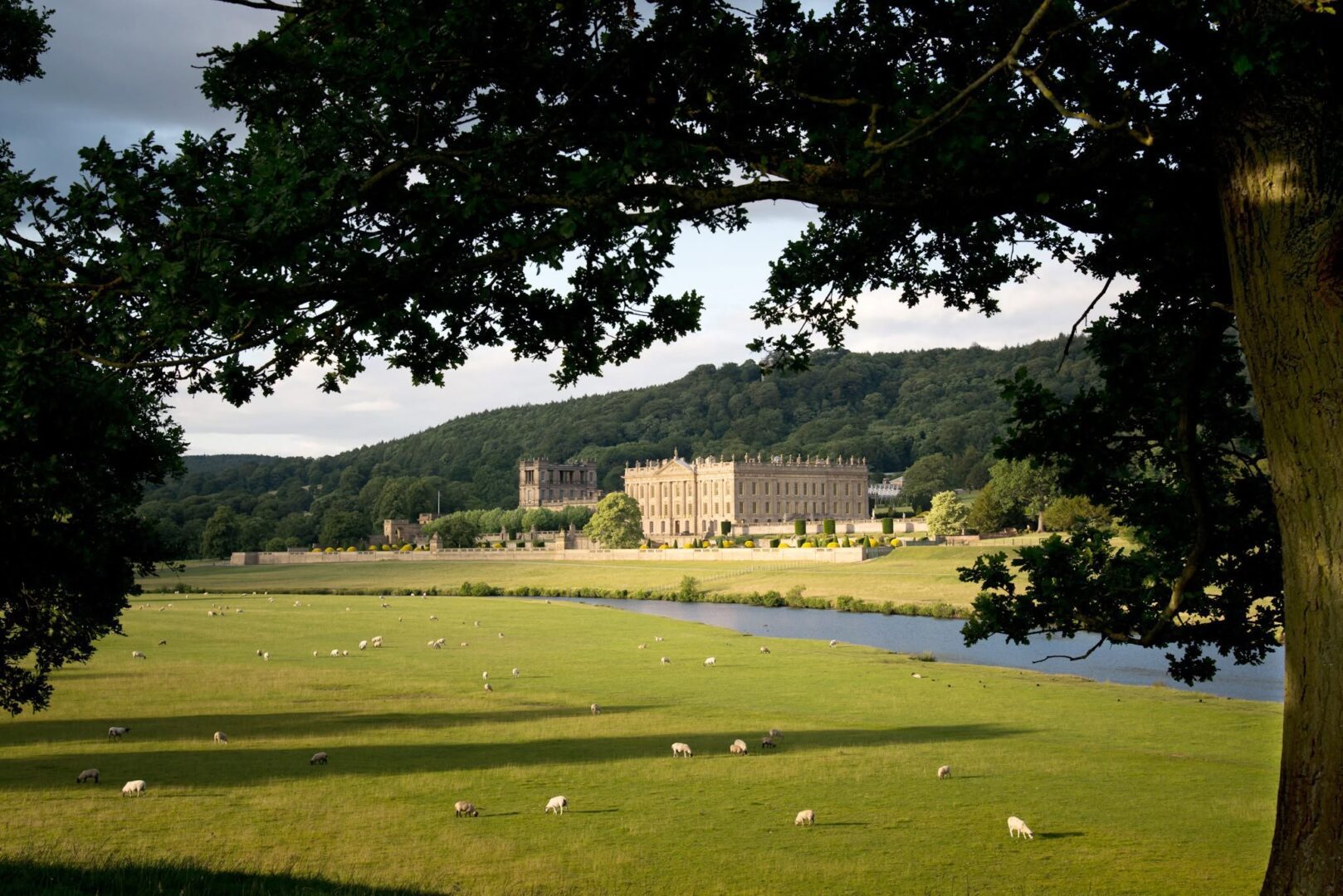 Chatsworth house adn the river derwent. great for wild swimming