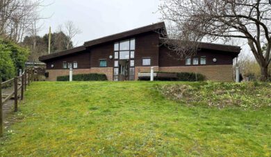 Modern wooden building housing South Downs Club House ex YHA Eastbourne