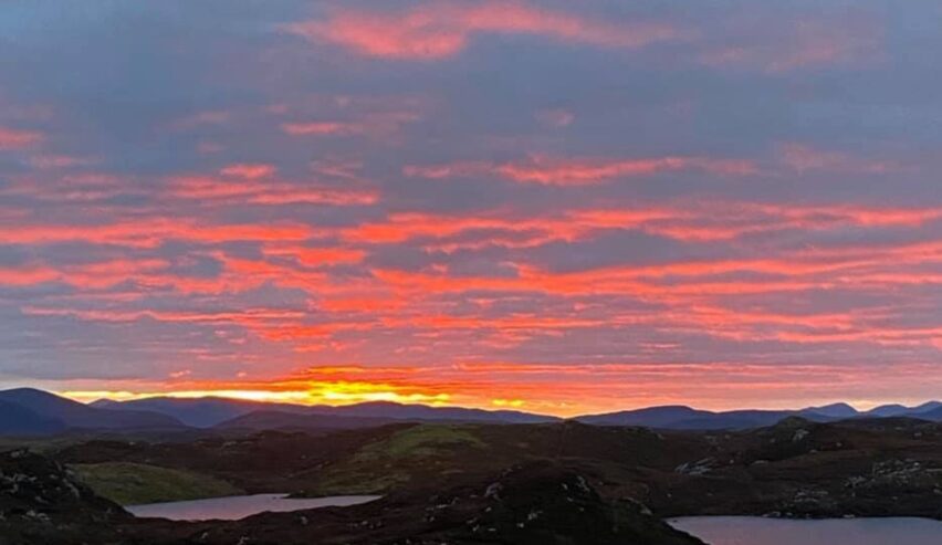 Sunset from the hostel