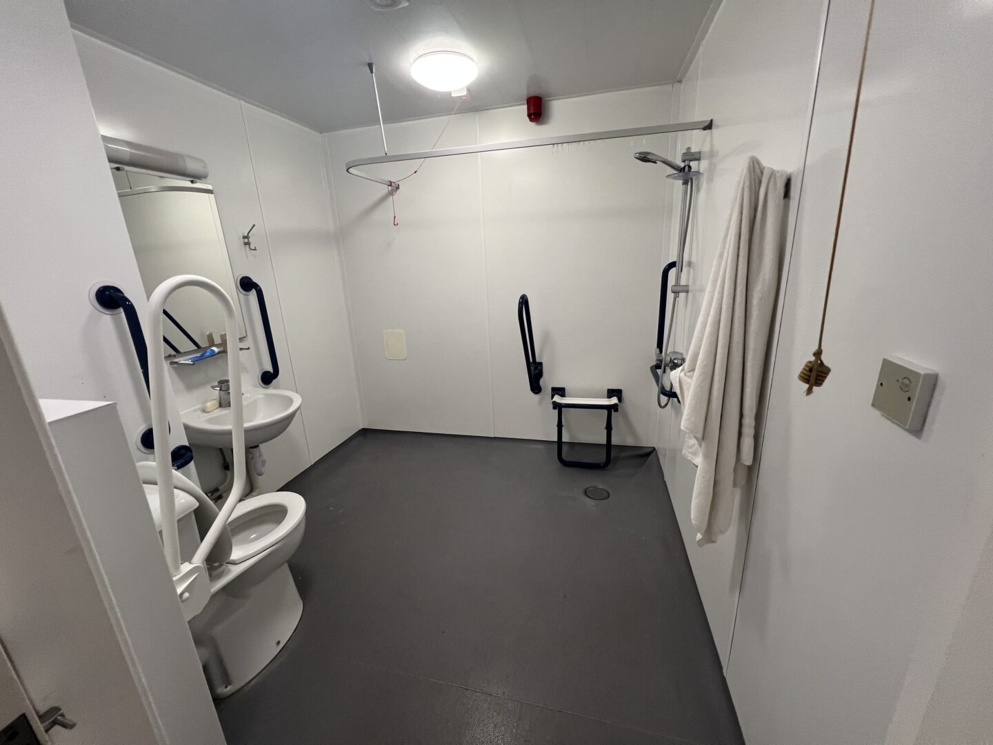 The accessible wet rom at South Downs Ckub House