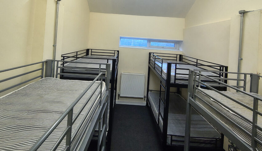bunks in the eight bed dorm at yr hafod hostel
