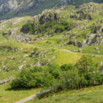 view of the yr hafod scout hostel in the landscape of Ogwen Valley
