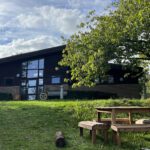 south douns club house hostel with picnic bench