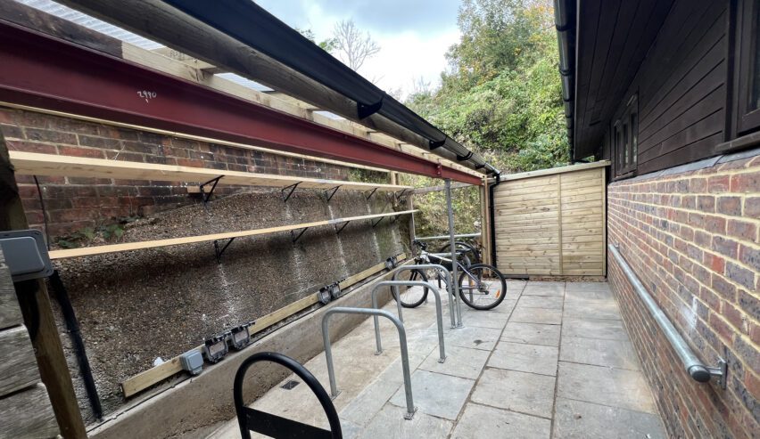 cycle store at south downs club house