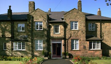 nfront view of the nightigale centre in great hucklow in the peak district
