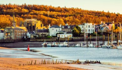 small coastal town in dumfrise and galloway on the swc300