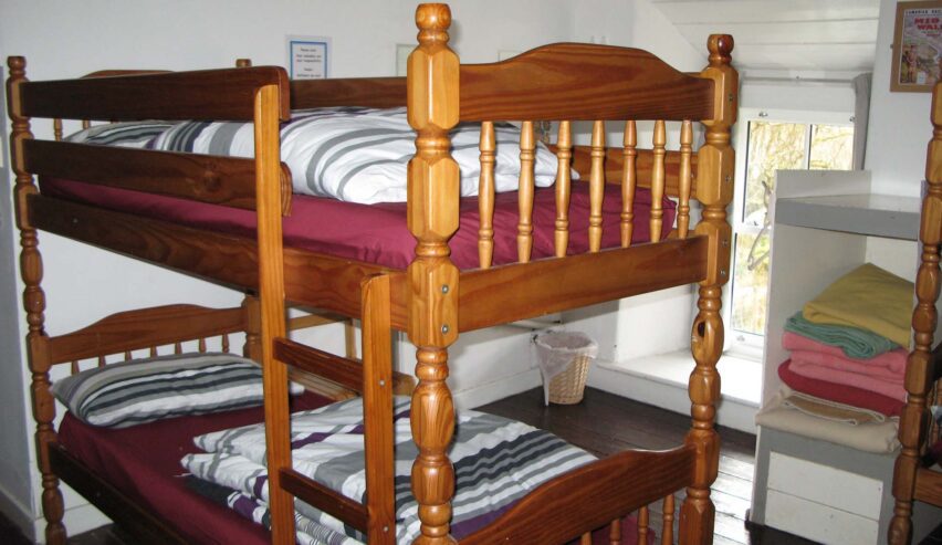 bunkbeds at dolgoch hostel