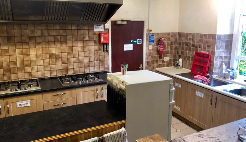 self catering kitchen at corris hostel