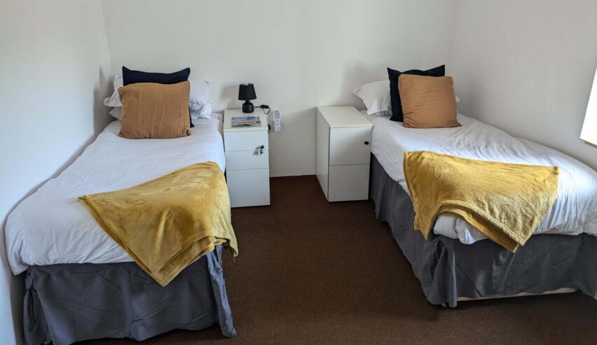 twin beds at royal oak bunkbarn