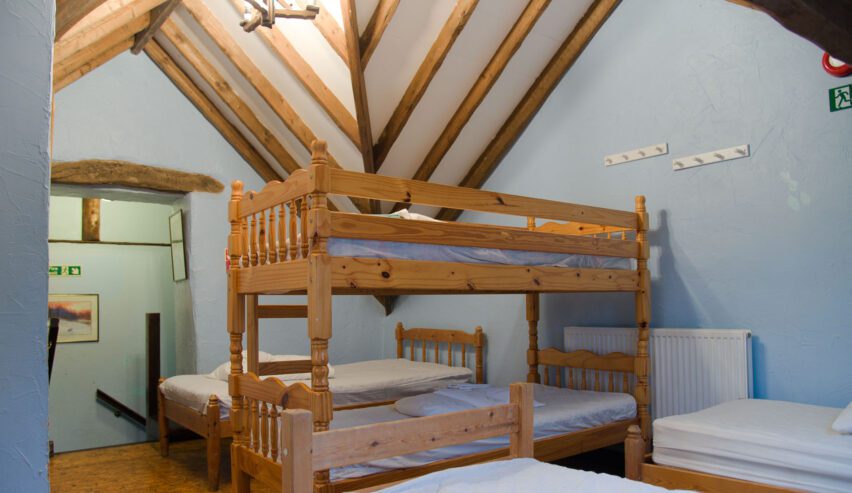 bunkbeds at conwy valley backpackers barn