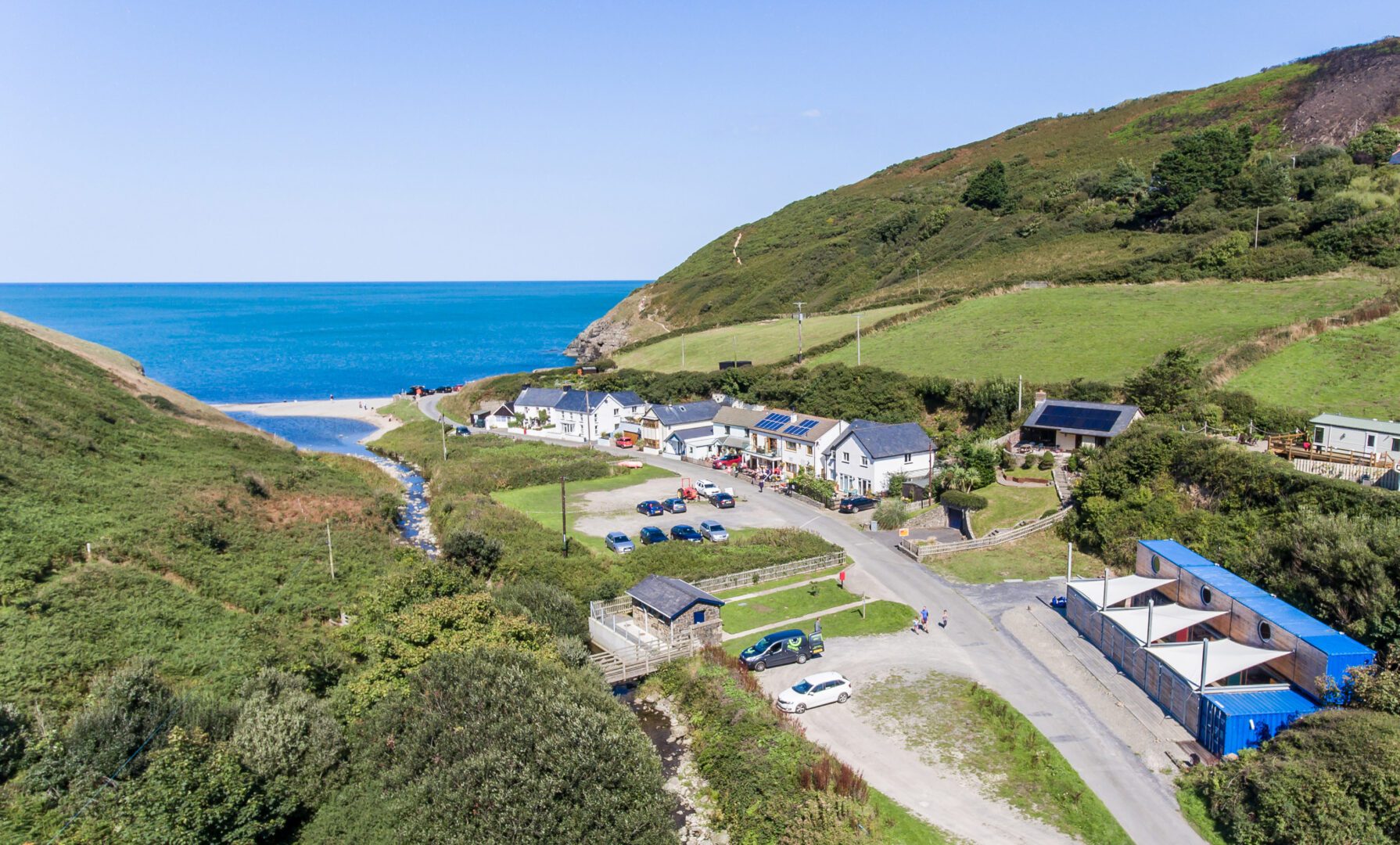 Ty Cwch Boathouse on the welsh coast