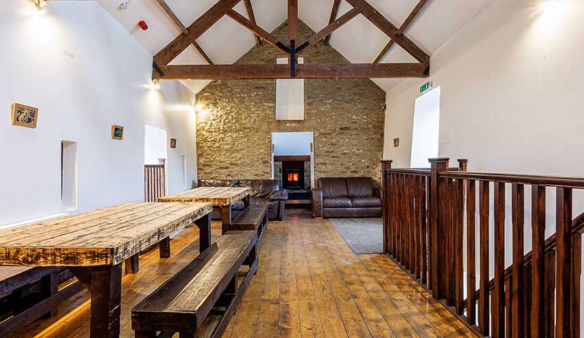big room in the rafters at Carrs Farm Bunkhouse
