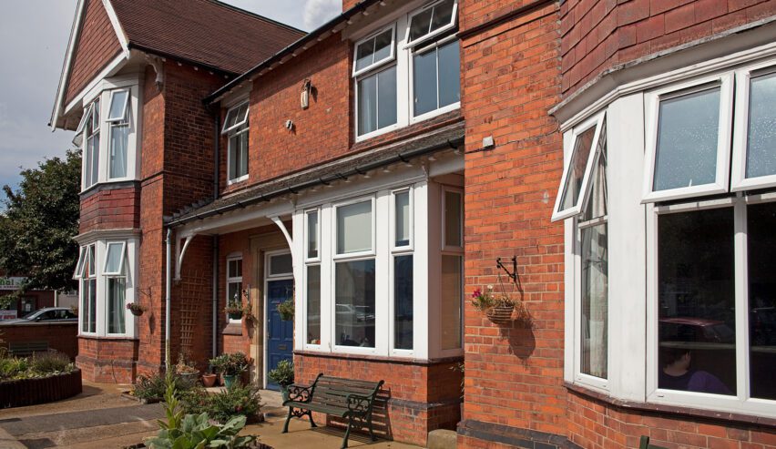front of house and porch of the skegness holiday centre ( Derbyshire Childrens Home )