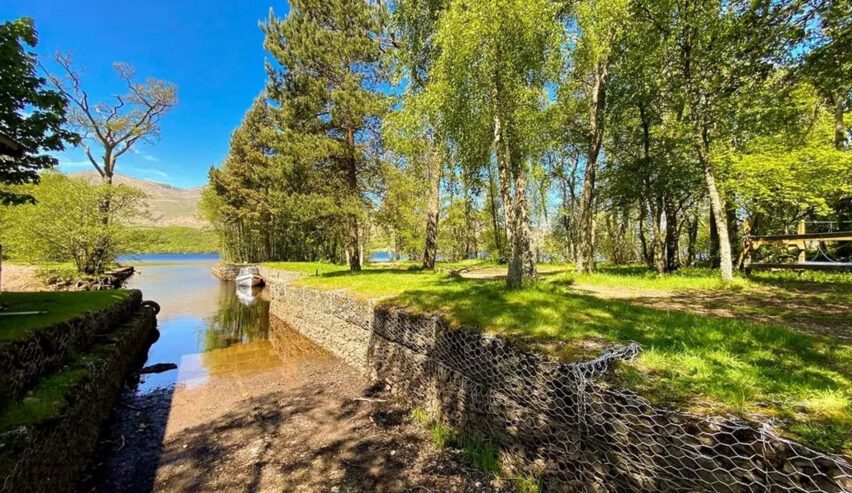 waterfront at our place loch tay brae lodge