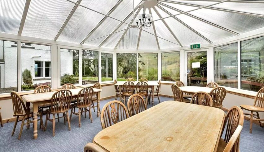 conservatory at our place loch tay brae lodge