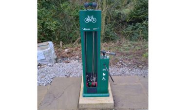 bike maninatnce stand at st micahels lodge in the yorkshire dales
