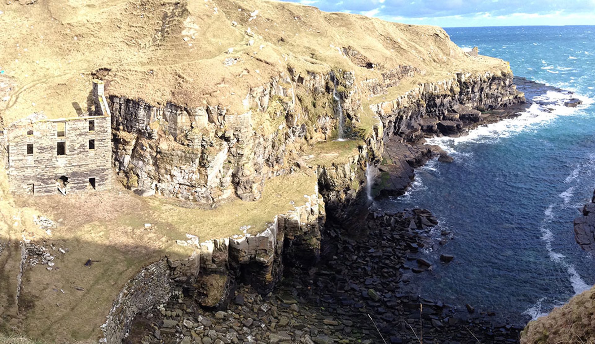 Clyth Harbour on the John O'Groats Trail
