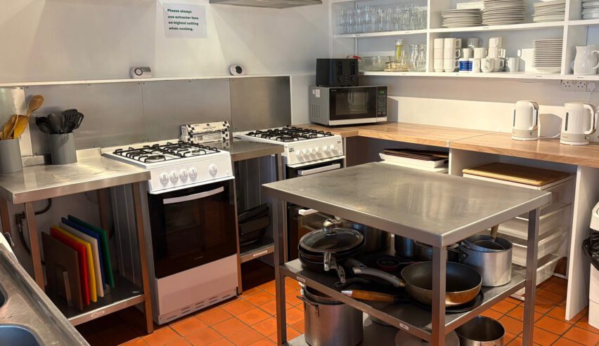 kitchen at boswinger hostel